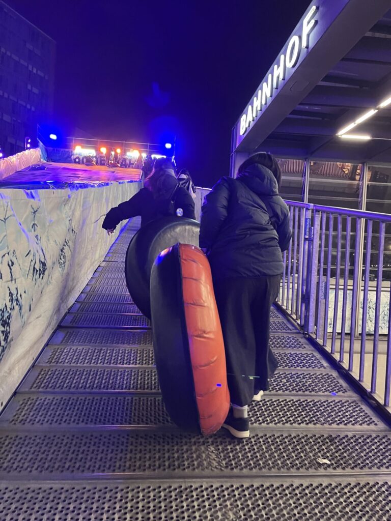 ソリを運ぶ様子