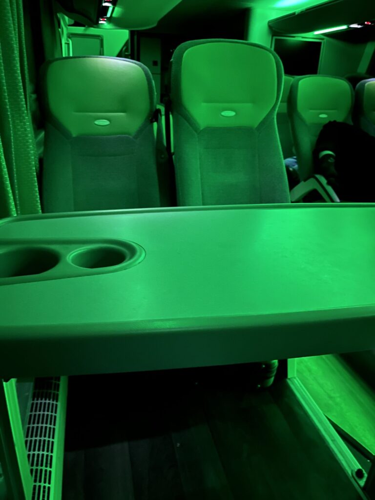 Flixバスの車内