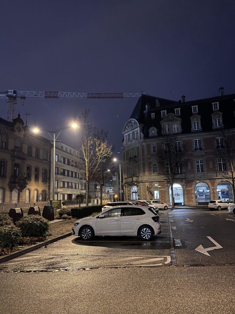 コルマールの明け方の街並み