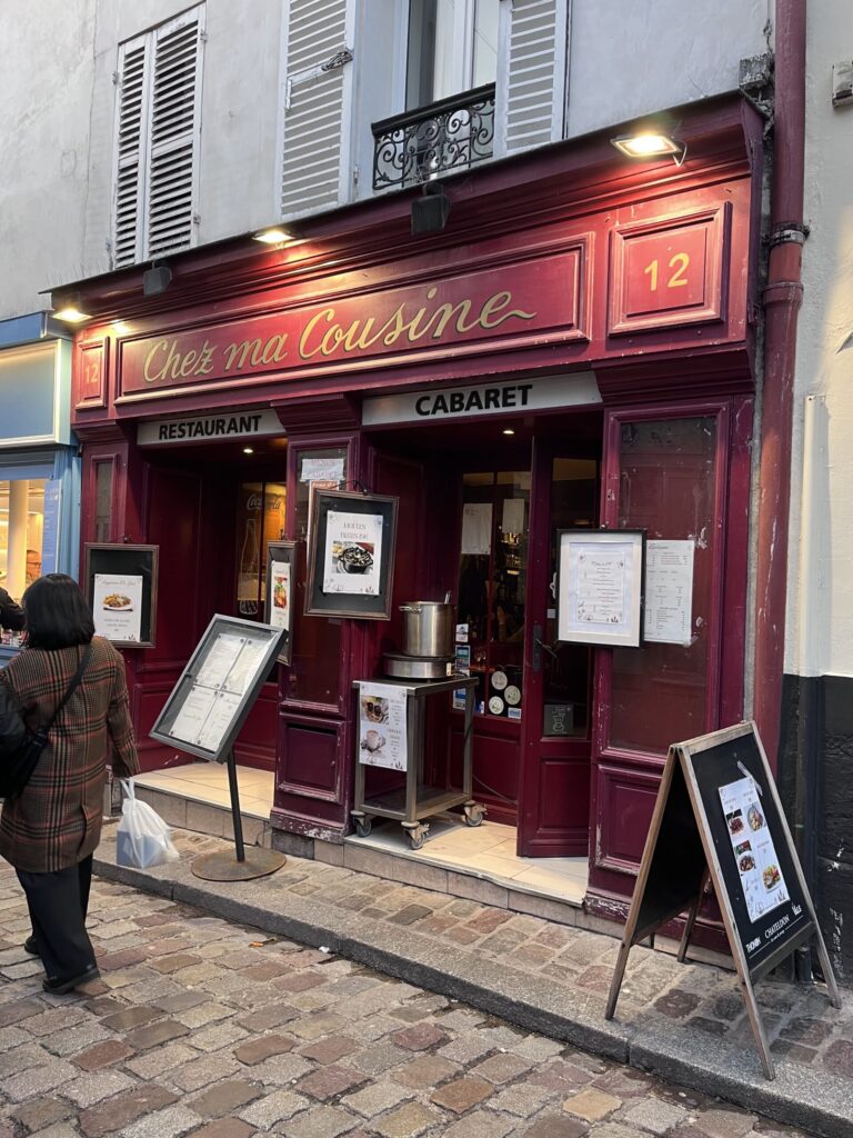 モンマルトルのレストランChez Ma Cousine
