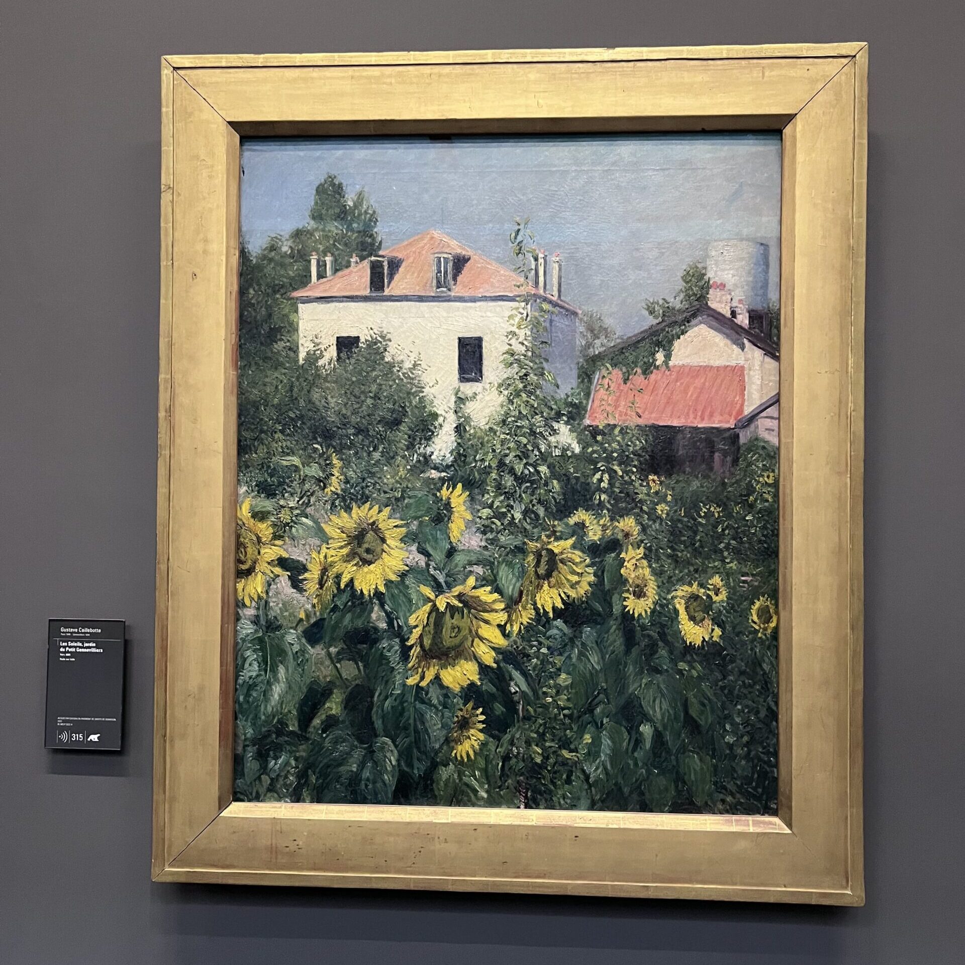 Gustave Caillebotte "Les Soleils, jardin du Petit Gennevilliers"