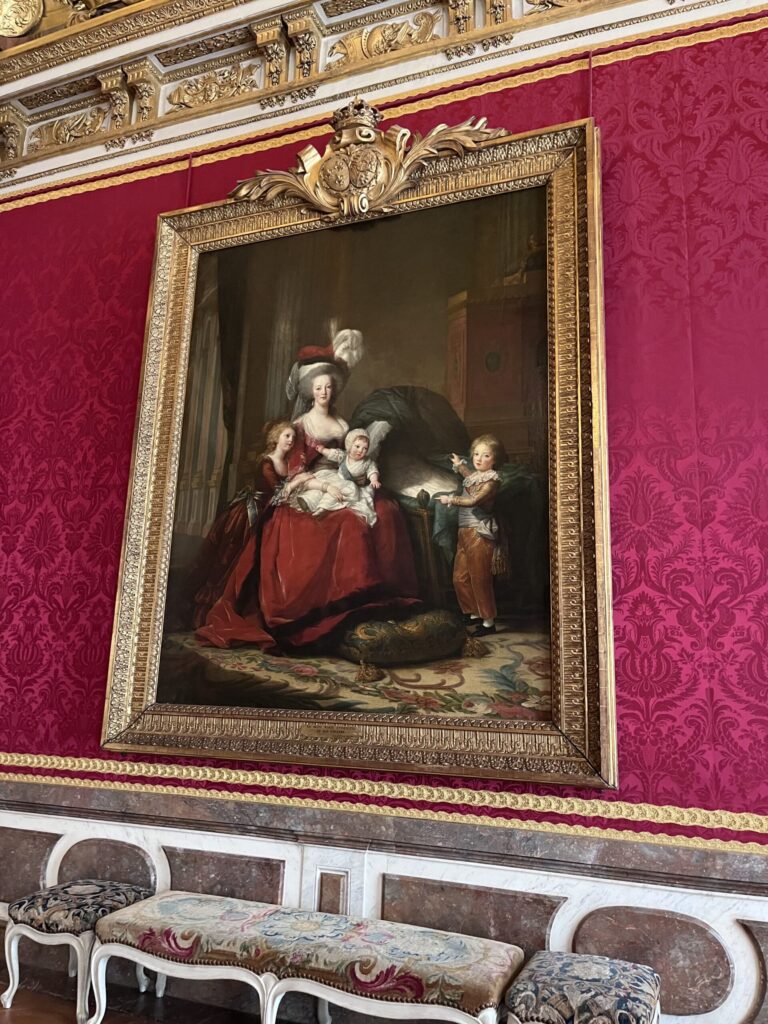 マリーアントワネットと子供達の肖像画